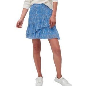 Banana Republic Factory Ruffle Skirt in Blue